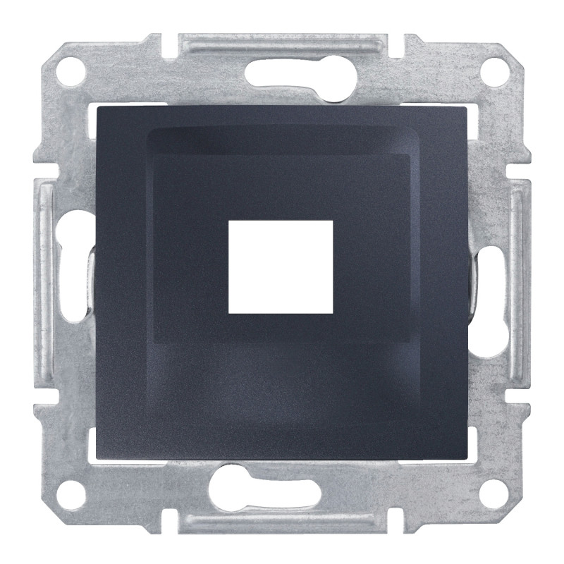 Накладка одномодульная RDM Schneider Electric Sedna КАТ5Е 6 UTP графит SDN4300470