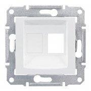 Накладка одномодульная АМР Schneider Electric Sedna КАТ5Е 6 UTP белый SDN4300621