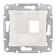 Накладка одномодульная АМР Schneider Electric Sedna КАТ5Е 6 UTP слоновая кость SDN4300623
