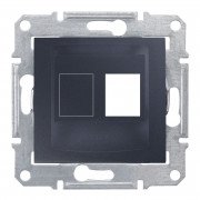Накладка одномодульна АМР Schneider Electric Sedna КАТ5Е 6 UTP графіт SDN4300670