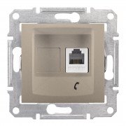 Телефонна розетка Schneider Electric Sedna титан SDN4101168