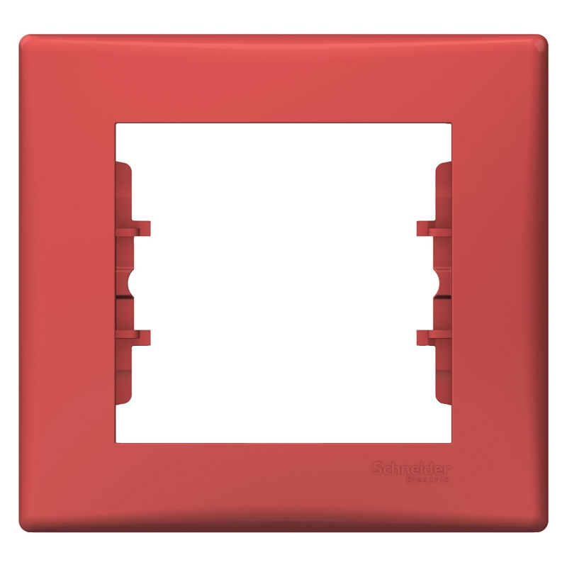 Рамка Schneider Electric Sedna 1-постова термопластик червоний SDN5800141