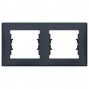 Рамка Schneider Electric Sedna 2-постовая термопластик графит SDN5800370
