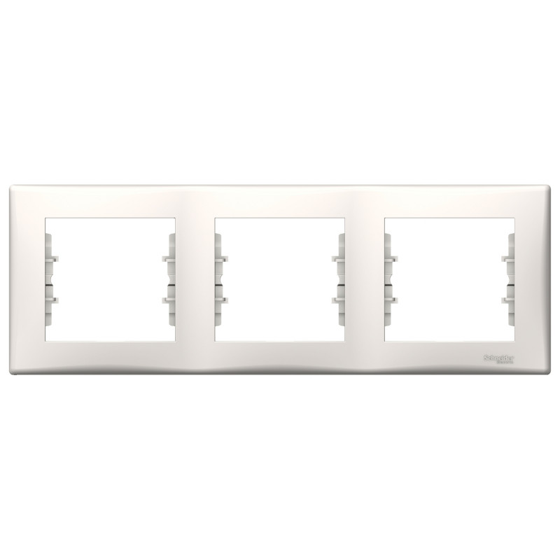 Рамка Schneider Electric Sedna 3-постовая термопластик слоновая кость SDN5800523