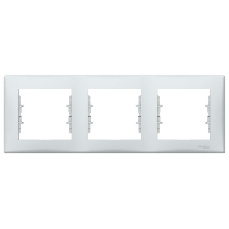 Рамка Schneider Electric Sedna 3-постовая термопластик серый SDN5800533