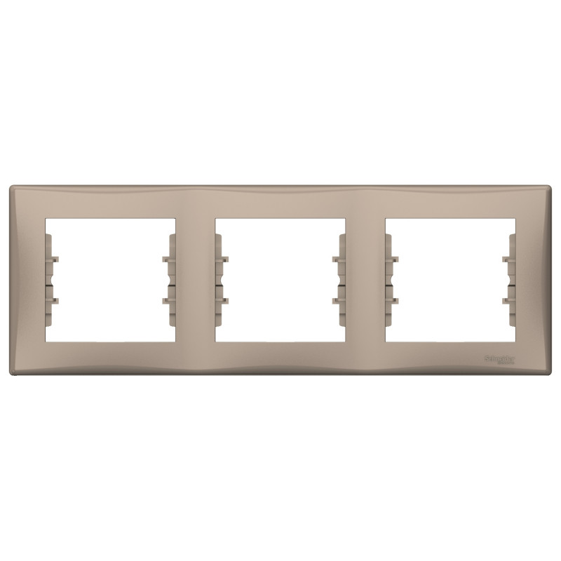 Рамка Schneider Electric Sedna 3-постова термопластик титан SDN5800568