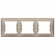 Рамка Schneider Electric Sedna 3-постовая термопластик титан SDN5800568