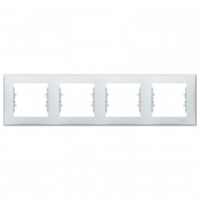 Рамка Schneider Electric Sedna 4-постовая термопластик серый SDN5800733