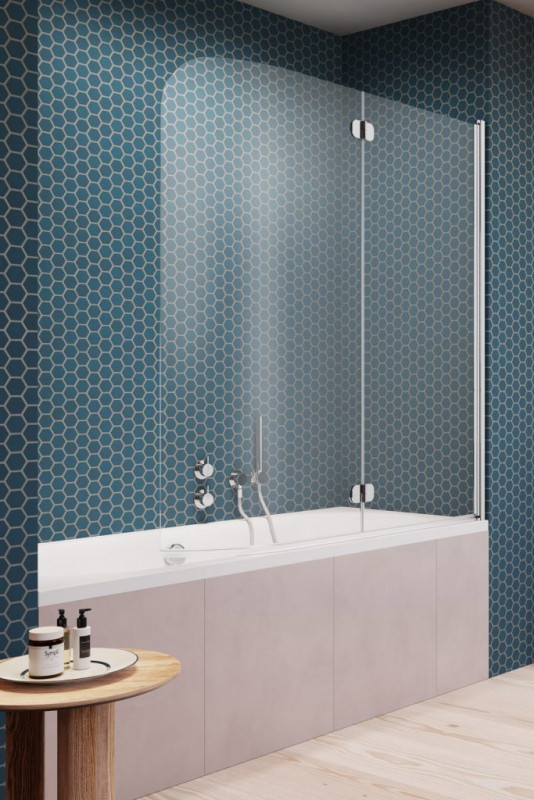 Шторка для ванны Radaway Eos PND I 130х152 см правая профиль хром стекло прозрачное 1205202-101R