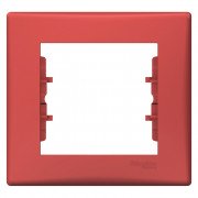 Рамка Schneider Electric Sedna 1-постова термопластик червоний SDN5800141