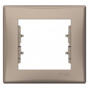 Рамка Schneider Electric Sedna 1-постова термопластик титан SDN5800168