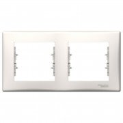 Рамка Schneider Electric Sedna 2-постова термопластик слонова кістка SDN5800323
