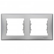 Рамка Schneider Electric Sedna 2-постова термопластик алюміній SDN5800360