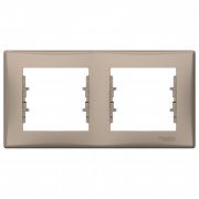 Рамка Schneider Electric Sedna 2-постова термопластик титан SDN5800368