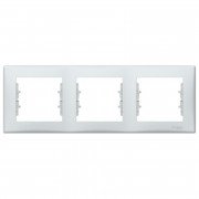 Рамка Schneider Electric Sedna 3-постовая термопластик серый SDN5800533