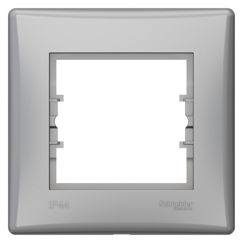 Рамка Schneider Electric Sedna 1-постова IP44 термопластик алюміній  SDN5810560