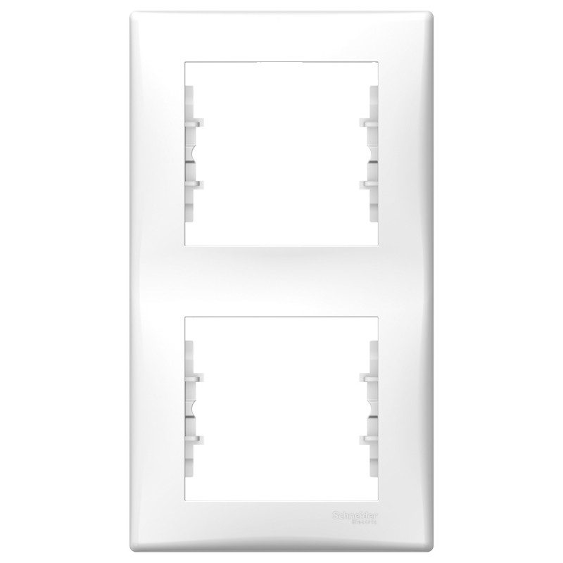 Рамка Schneider Electric Sedna 2-постова вертикальна термопластик білий SDN5801121