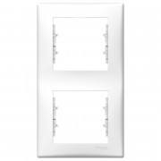 Рамка Schneider Electric Sedna 2-постовая вертикальная термопластик белый SDN5801121