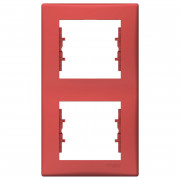 Рамка Schneider Electric Sedna 2-постовая вертикальная термопластик красный SDN5801141