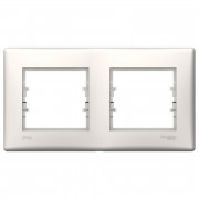 Рамка Schneider Electric Sedna 2-постовая IP44 термопластик слоновая кость SDN5810623