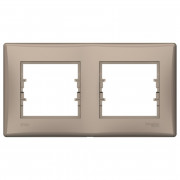 Рамка Schneider Electric Sedna 2-постовая IP44 термопластик титан SDN5810668