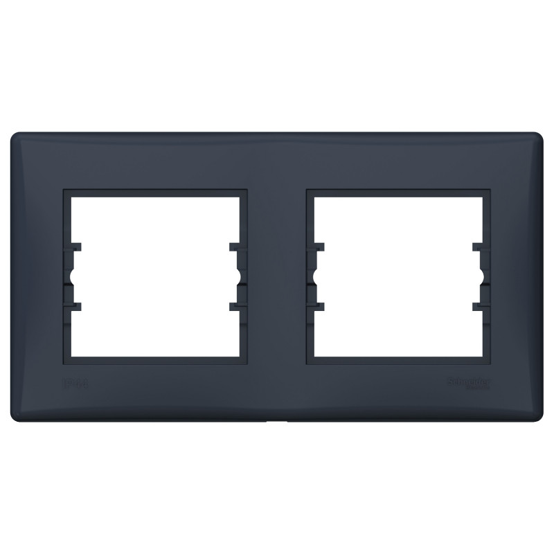 Рамка Schneider Electric Sedna 2-постова IP44 термопластик графіт SDN5810670