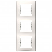 Рамка Schneider Electric Sedna 3-постовая вертикальная термопластик слоновая кость SDN5801323