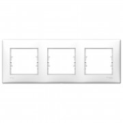 Рамка Schneider Electric Sedna 3-постовая IP44 термопластик белый SDN5810721