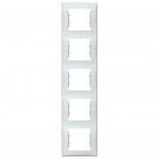 Рамка Schneider Electric Sedna 5-постовая вертикальная термопластик серый SDN5801533