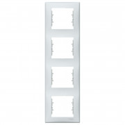 Рамка Schneider Electric Sedna 4-постовая вертикальная термопластик серый SDN5802033