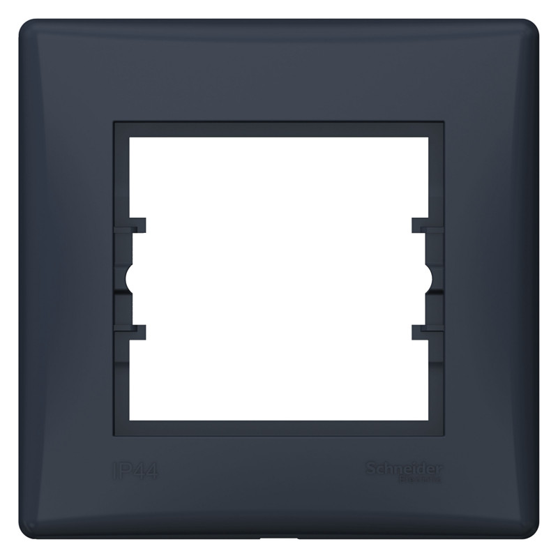 Рамка Schneider Electric Sedna 1-постова IP44 термопластик графіт SDN5810570