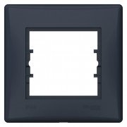 Рамка Schneider Electric Sedna 1-постова IP44 термопластик графіт SDN5810570