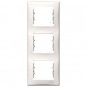 Рамка Schneider Electric Sedna 3-постова вертикальна термопластик слонова кістка SDN5801323