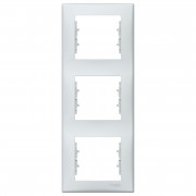 Рамка Schneider Electric Sedna 3-постовая вертикальная термопластик серый SDN5801333