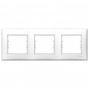 Рамка Schneider Electric Sedna 3-постовая IP44 термопластик белый SDN5810721
