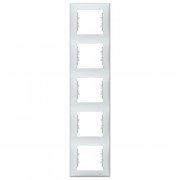 Рамка Schneider Electric Sedna 5-постовая вертикальная термопластик серый SDN5801533