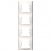 Рамка Schneider Electric Sedna 4-постовая вертикальная термопластик слоновая кость SDN5802023