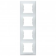 Рамка Schneider Electric Sedna 4-постовая вертикальная термопластик серый SDN5802033