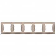 Рамка Schneider Electric Sedna 5-постова термопластик титан SDN5800968