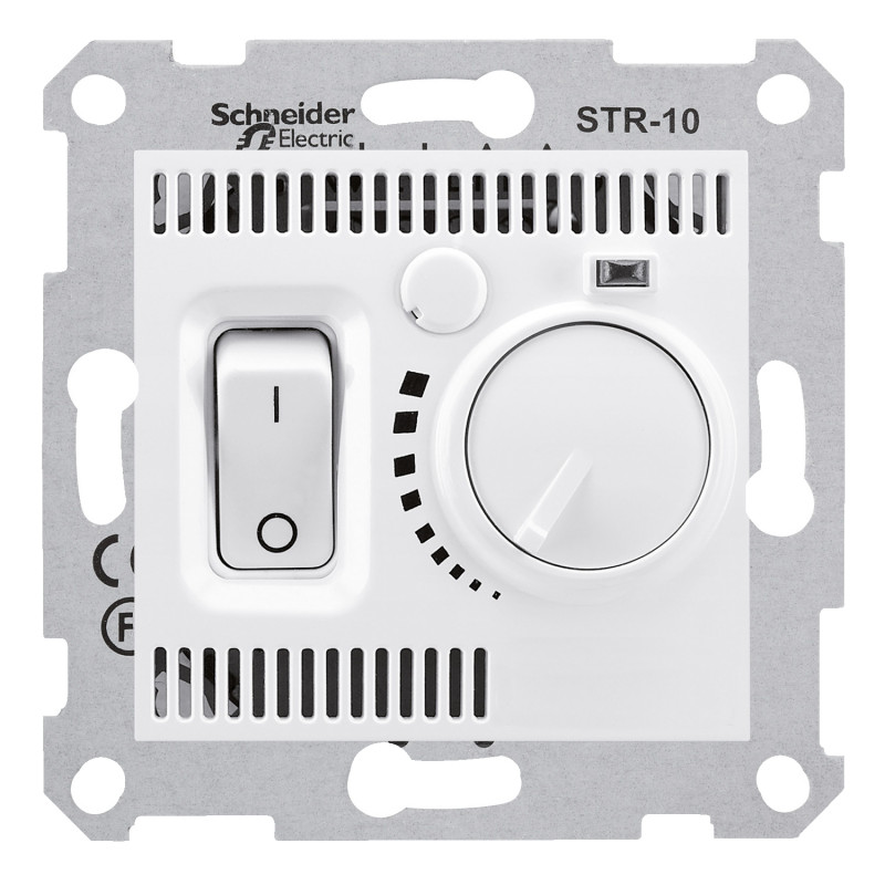 Кімнатний термостат Schneider Electric Sedna 10А білий SDN6000121