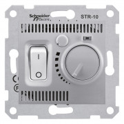 Комнатный термостат Schneider Electric Sedna 10А алюминий SDN6000160
