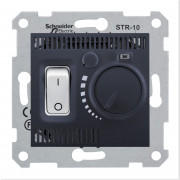 Комнатный термостат Schneider Electric Sedna 10А графит SDN6000170