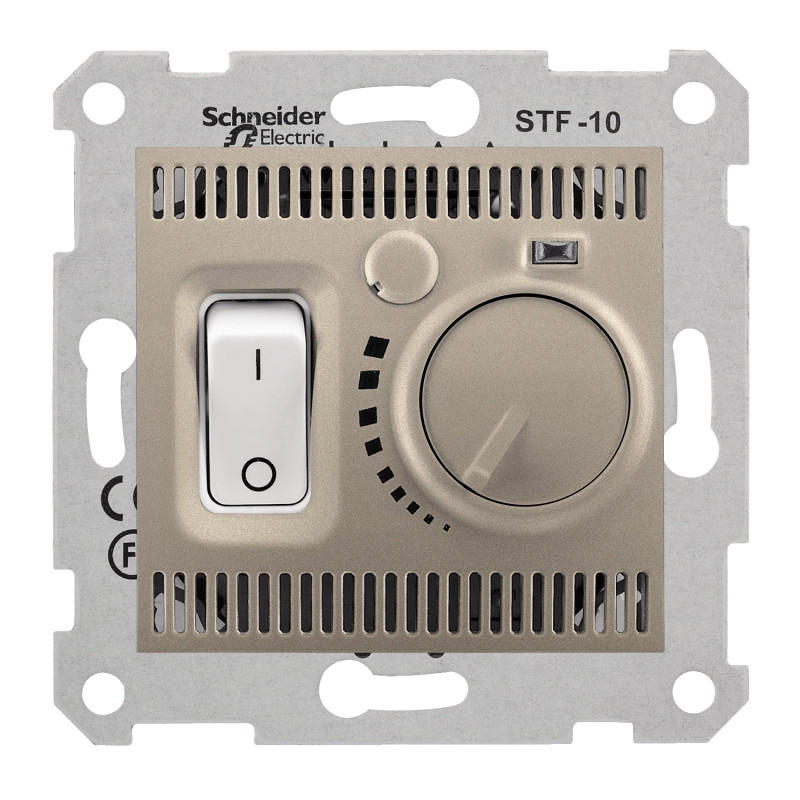 Термостат теплого пола Schneider Electric Sedna 10A титан SDN6000368