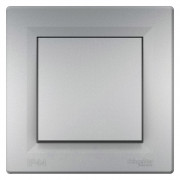 Выключатель Schneider Electric Asfora 1-клавишный самозажимный ІР44 алюминий EPH0100261