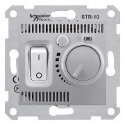 Комнатный термостат Schneider Electric Sedna 10А алюминий SDN6000160