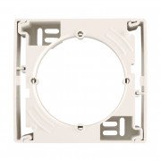 Коробка для зовнішнього монтажу Schneider Electric Sedna одиночна термопластик слонова кістка SDN6100123