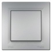 Выключатель Schneider Electric Asfora 1-клавишный самозажимный ІР44 алюминий EPH0100261
