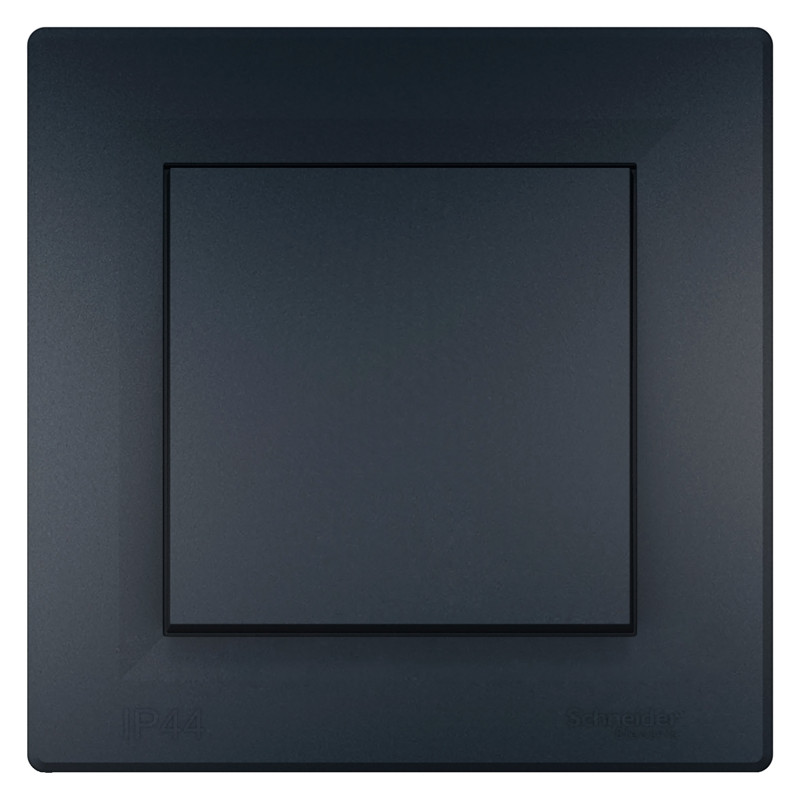 Выключатель Schneider Electric Asfora 1-клавишный самозажимный ІР44 антрацит EPH0100271