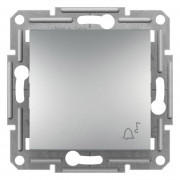 Кнопка звонка Schneider Electric Asfora самозажимная алюминий EPH0800161