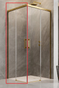 Душевая дверь с пристенком (левая часть кабины) Radaway Idea Gold KDD 100х200.5 см раздвижная золото/прозрачное стекло 387062-09-01L
